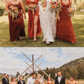 Burnt Orange Mismatched Charming Autumn Wedding Party Bridesmaid Dresses SH5578