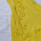 Cute Sheath Spaghetti Strap Beaded Yellow Ruffle Chiffon Prom Dress Graduation Prom Dress SH2569