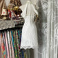 Vintage White A Line Halter Pearl Beaded Lace Homecoming Dress Cocktail Dress SH3711