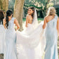 Light Blue One Shoulder Satin Sheath Long Bridesmaid Dresses SH6296