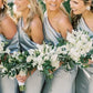 Sheath Slit Ankle Length Bridesmaid Dresses with One Shoulder SH6575