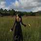 Black Lace Sexy A Line Long Sleeve Evening Dress Prom Dresses Formal Gown SH3941