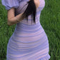 Purple Sheath Halter Tulle Open Back Homecoming Dress Party Dress SH3421