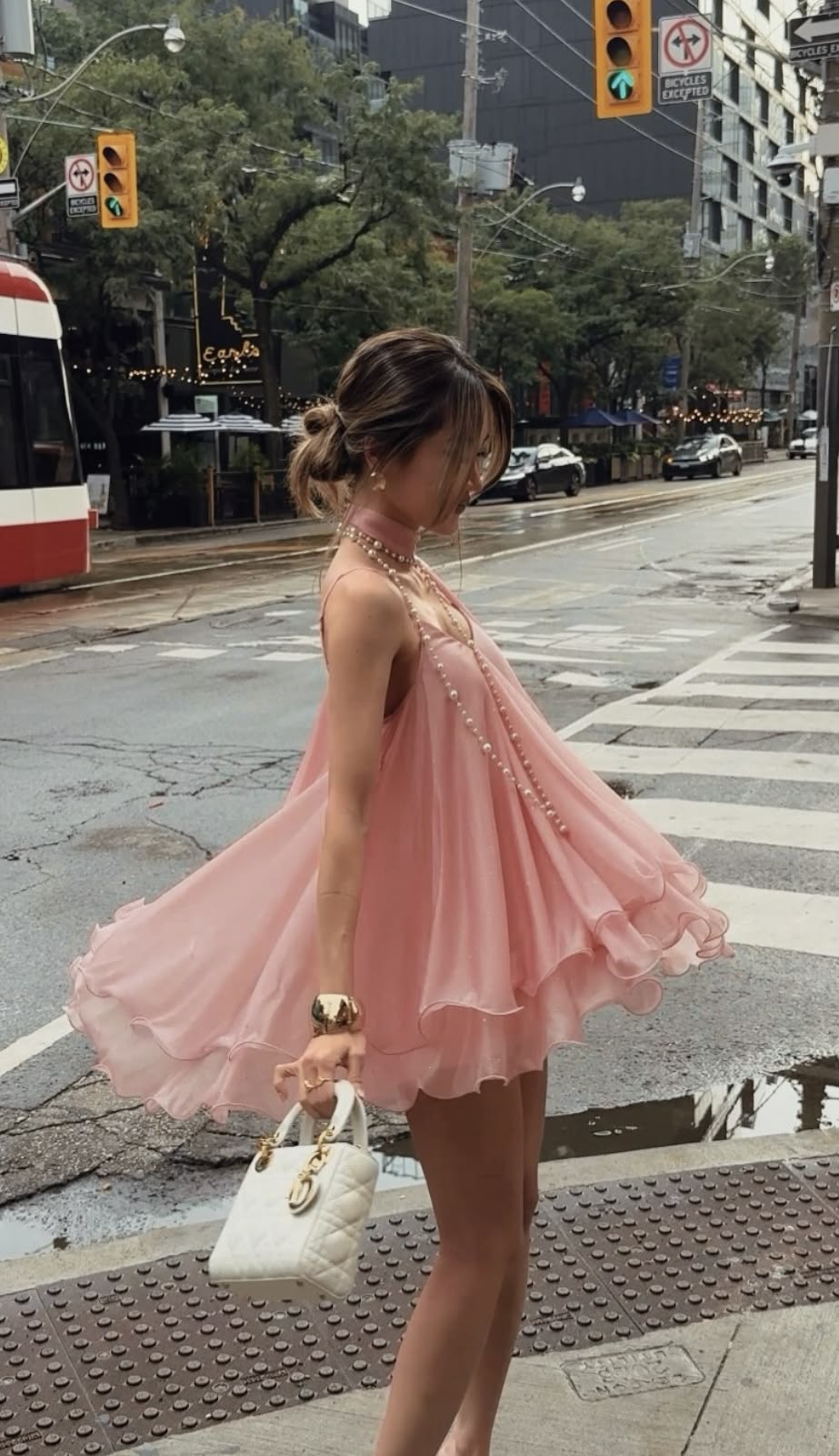 Cute Pink A Line Spaghetti Strap Layered Chiffon Short Homecoming Dress Mini Dress SH8039