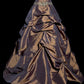 Vintage Ball Gown Halter Brown Sleeveless Long Prom Gown Fairy Prom Dresses SH3091