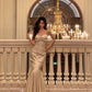 Chic Mermaid Sweetheart Long Ruffles Prom Dresses Birthday Dress SH4312