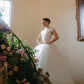 Gentle Ball Gown High Neck Tulle Long Prom Dress Wedding Dress SH7445