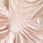 Stunning Sheath Off the Shoulder Pearl Pink Lace Satin Prom Dress Wedding Guest Dress SH4221