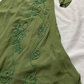 Vintage Sheath Halter Green Beaded Chiffon Open Back Evening Dress Party Dress SH2693