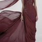 Light Pink Sheath One Shoulder Pleated Beaded Chiffon Prom Dress Wedding Guest Dress SH4699