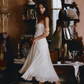 Cute A Line Off the Shoulder Ivory Chiffon Ruffle Prom Dress Graduation Prom Dress SH2583