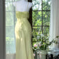 Dreamy Green Mermaid Halter Beaded Chiffon Prom Dress Formal Dress Party Dress SH4026