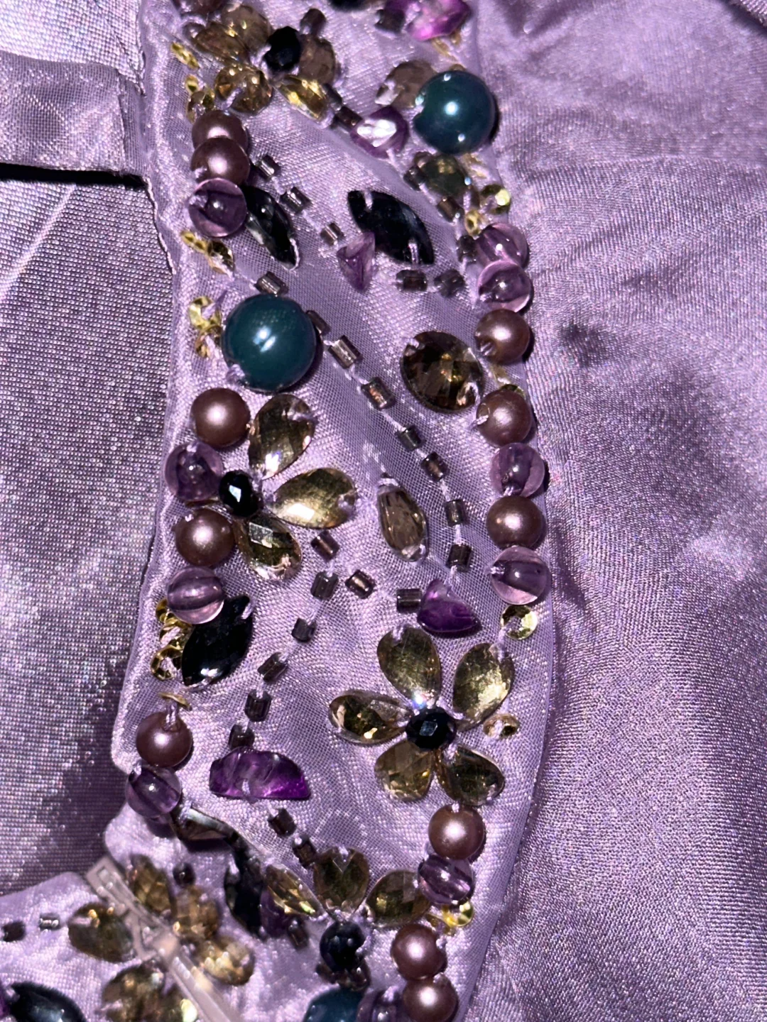 Vintage Mermaid Spaghetti Strap Purple Sequin Beaded Satin Long Sweep Party Dress Evening Dress SH3062