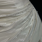 Vintage A Line Sweetheart Neck Beaded White Satin Short Homecoming Dress Cocktail Dress SH3148