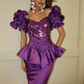 Unique Purple Short Prom Dress, Formal Evening Dress T1496