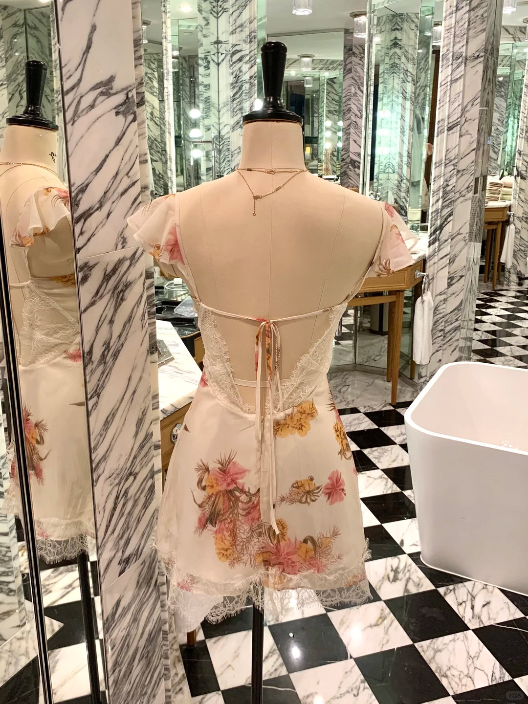 Summer Print Floral A Line Chiffon Short Prom Dress Homecoming Dress SH7176