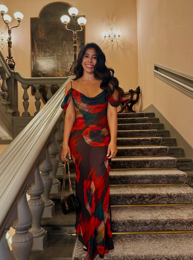 Sexy Print Floral Mermaid Spaghetti Strap Chiffon Date Dress Prom Dress Evening Dress Outfits SH3886