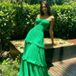 Green Sweetheart Neckline Long Party Dress Formal Prom Dress  SH729