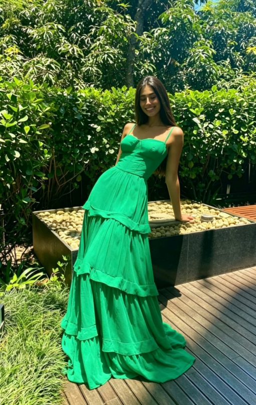 Green Sweetheart Neckline Long Party Dress Formal Prom Dress  SH729