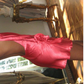 Sexy A Line Halter 3D Floral Open Back Satin Short Homecoming Dress Evening Dress SH1870