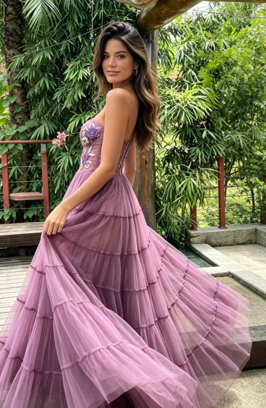 Gorgeous A Line Prom Dresses,Lace Long Prom Dresses Formal Beads Evening Dresses S903