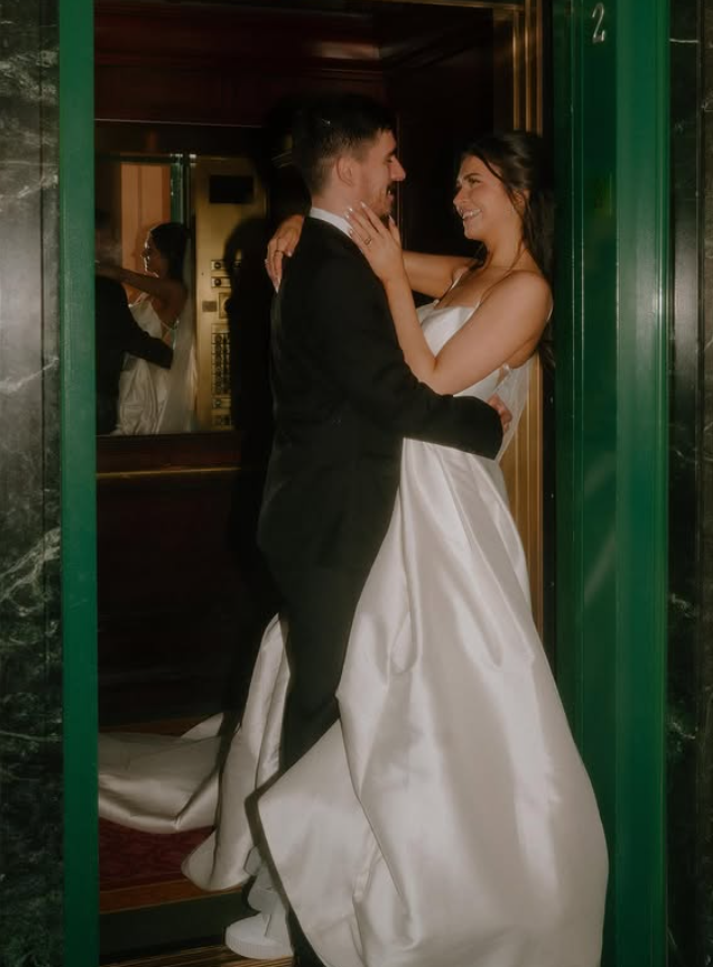 Charming A Line Spaghetti Strap White Satin Long Wedding Dress SH5955