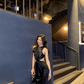 Sexy Black Sheath Round Neck Satin Open Back Long Prom Dress Date Dress SH4896