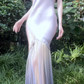 Stunning Mermaid Spaghetti Strap Satin Tulle Prom Dress Evening Dress SH4082