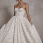 Stunning A Line Sweetheart Neck 3D Flower Tulle Long Wedding Dress SH6038