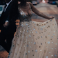 Charming V-neck Floral Long Prom Dress, Evening Dress T132
