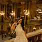 Elegant Pearl White Shimmer Chiffon Halter High Neck Sleeveless Short Prom Dress with Ruffles SH7507