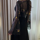 Elegant Strapless Long Prom Dress Black Formal Evening Dress SH1343