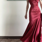 Green Sweetheart Long Evening Dress Wedding Party Dress SH1281