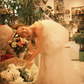 Cute Unique Mermaid Strapless White Tulle Long Wedding Dress SH5100