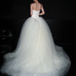 Cute Ball Gown Sweetheart Neck Lace Tulle Long Wedding Dress SH6624