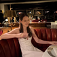 Cute White A Line Spaghetti Strap Beaded Satin Prom Dress Wedding Guest Dress SH4387