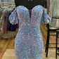 Beautiful Sweetheart Sequnins Homecoming Dress  SH579