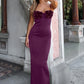 Sexy Sheath Spaghetti Straps Dark Green Satin Prom Dress Evening Dress SH5759