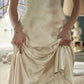 Cute A Line Spaghetti Strap Print Flower Satin Prom Dress Graduation Prom Dress SH2494