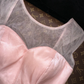 Classy A Line Round Neck Pink Tulle Satin Prom Dress Evening Dress SH3104