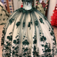 Red Off The Shoulder 3D Flowers Sweet 16 Party Dress Quinceanera Dresses  SH822