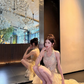 Exquisite Gorgeous A Line Halter Rhinestone Tulle Prom Dress Evening Dress Formal Gown SH3929