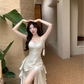 Elegant Backless Slip Vintage Prom Dress SH588
