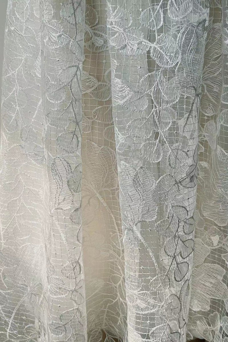 Charming A Line Sweetheart White Lace Tea Length Prom Dress with Appliques SH7987