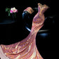 Gorgeous Mermaid Off the Shoulder Flower Satin Long Prom Dress Evening Dress SH3241