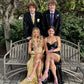 Glamorous Sheath Off the Shoulder Beaded Sequin Golden Satin Prom Dress Evening Dress SH7206