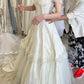 Vintage Wedding Dress A Line Off the Shoulder Lace Tulle Long Prom Dress SH3660