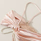 Stunning Sheath Off the Shoulder Pearl Pink Lace Satin Prom Dress Wedding Guest Dress SH4221