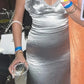 Sexy Prom Dress Sliver V-neck Birthday Party Outfits Gala Gown Evening Dresses SH8985