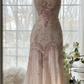 Ivory A Line Straps Beaded Chiffon Long Prom Dress Graduation Prom Dress SH2562